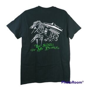 Diesel Life Skull & Pumps Song Of My People Black Tee Size M